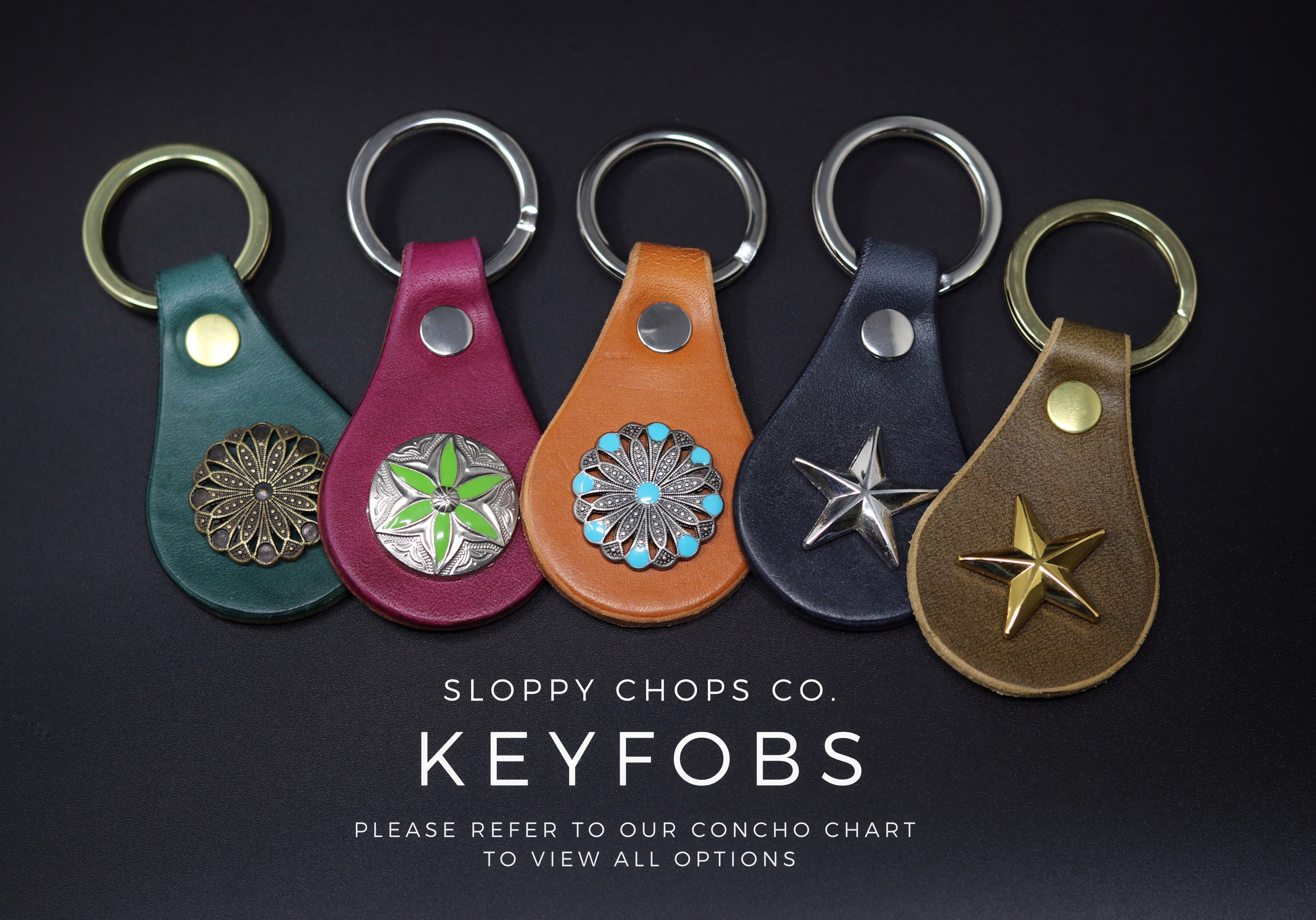 Leather Key Fob | Sloppy Chops Co.