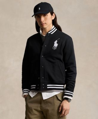 Polo Ralph Lauren Men's Big Pony Fleece Baseball Jacket - Macy's