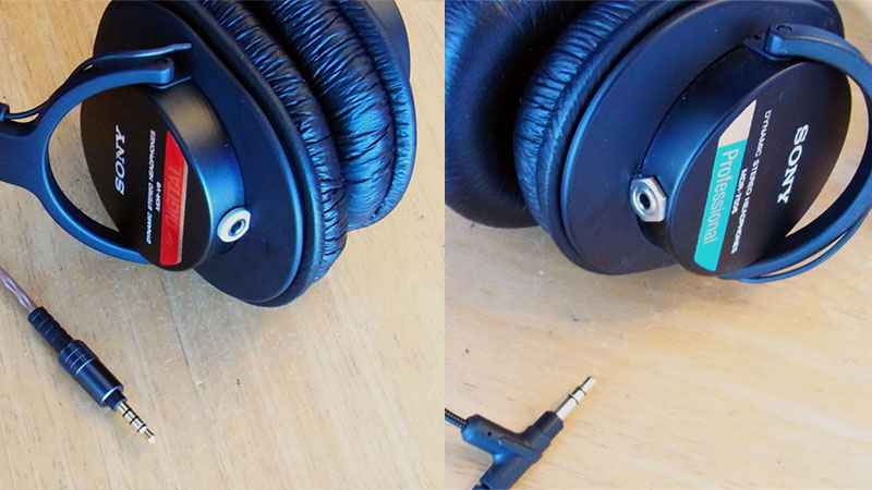 モニターヘッドフォン SONY 【MDR-7506】【MDR-CD900ST 】 本体脱着化