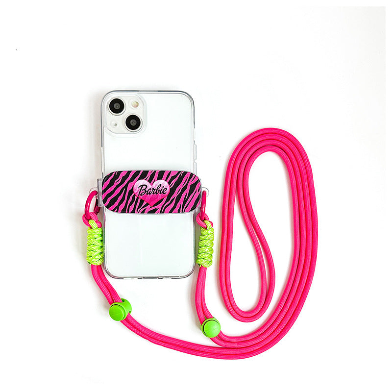 ローズレッドギャルサイドクリップスマホショルダー【ストラップタイプ