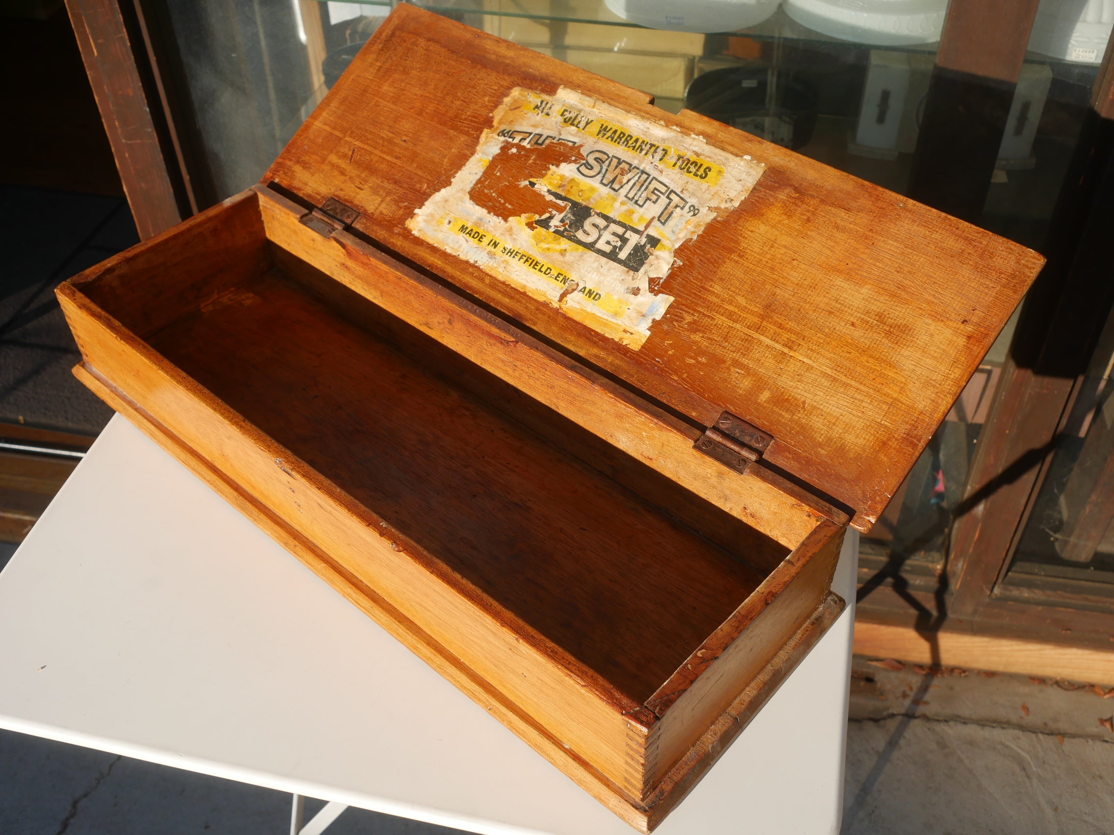 英国製 工具箱 ヴィンテージ 木箱 古道具 チーク材 – smileantiques