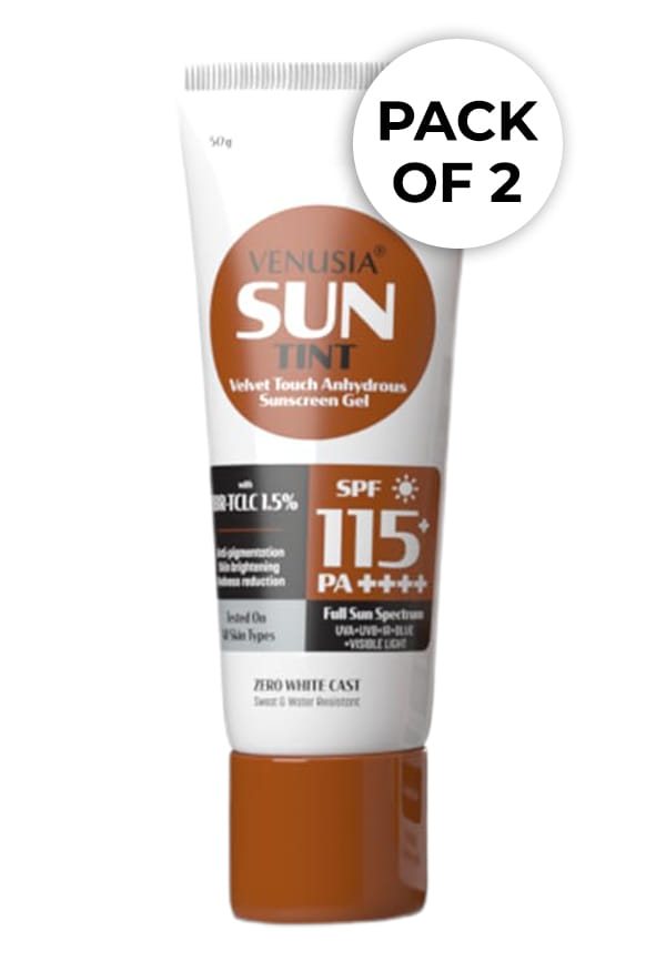 Tinted sunscreen SPF115I Full spectrum protection I UVA UVB Blue