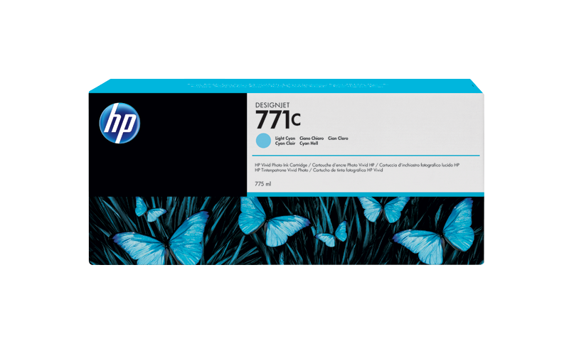 HP 771C 775-ml Light Cyan DesignJet Ink Cartridge | HP® Middle East
