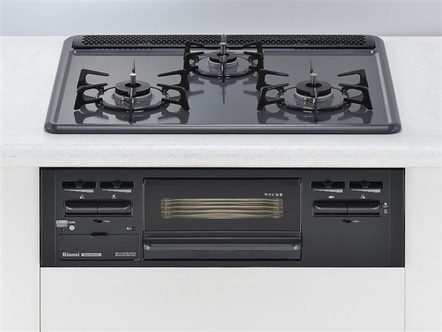リンナイ【都市ガス】3口 ガスビルトインコンロ RB32AM4H2S-BW12A13A