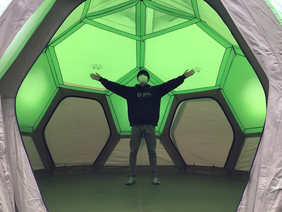 モンベルのヘリオスドーム12型が入荷！最大12人収納できる大型テント