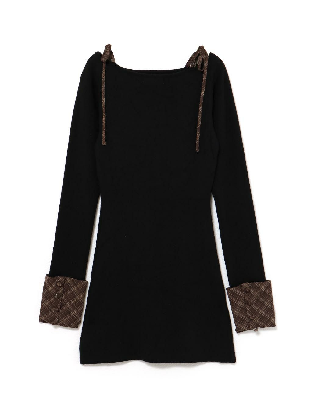 BUBBLES】オープンリボンチェックワンピース | sparkling mall online