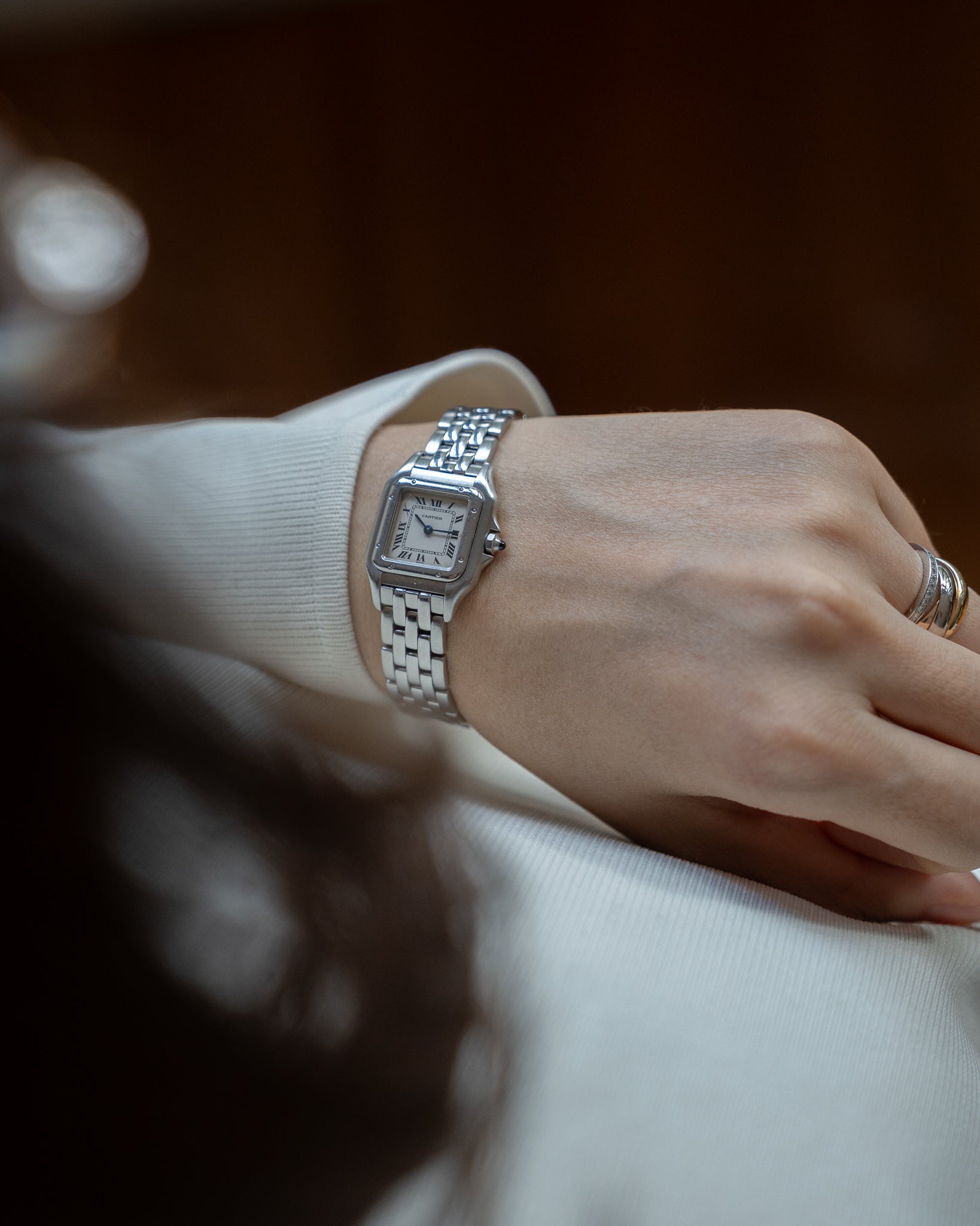 Cartier Panthere SM in steel ref. 1320, box & papers – Special Dial