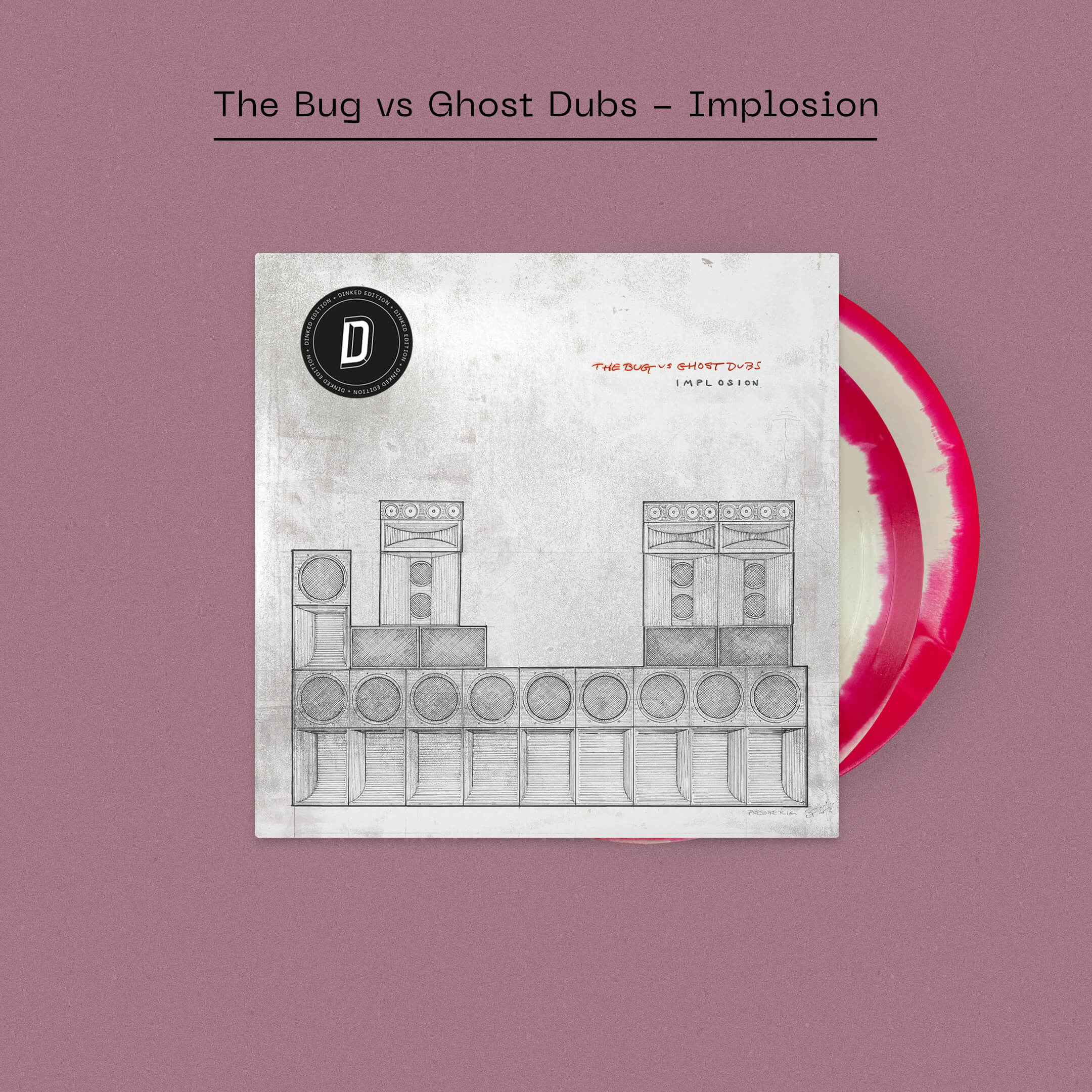 The Bug vs Ghost Dubs - Implosion（2LP） THE BUG Vs GHOST DUBS