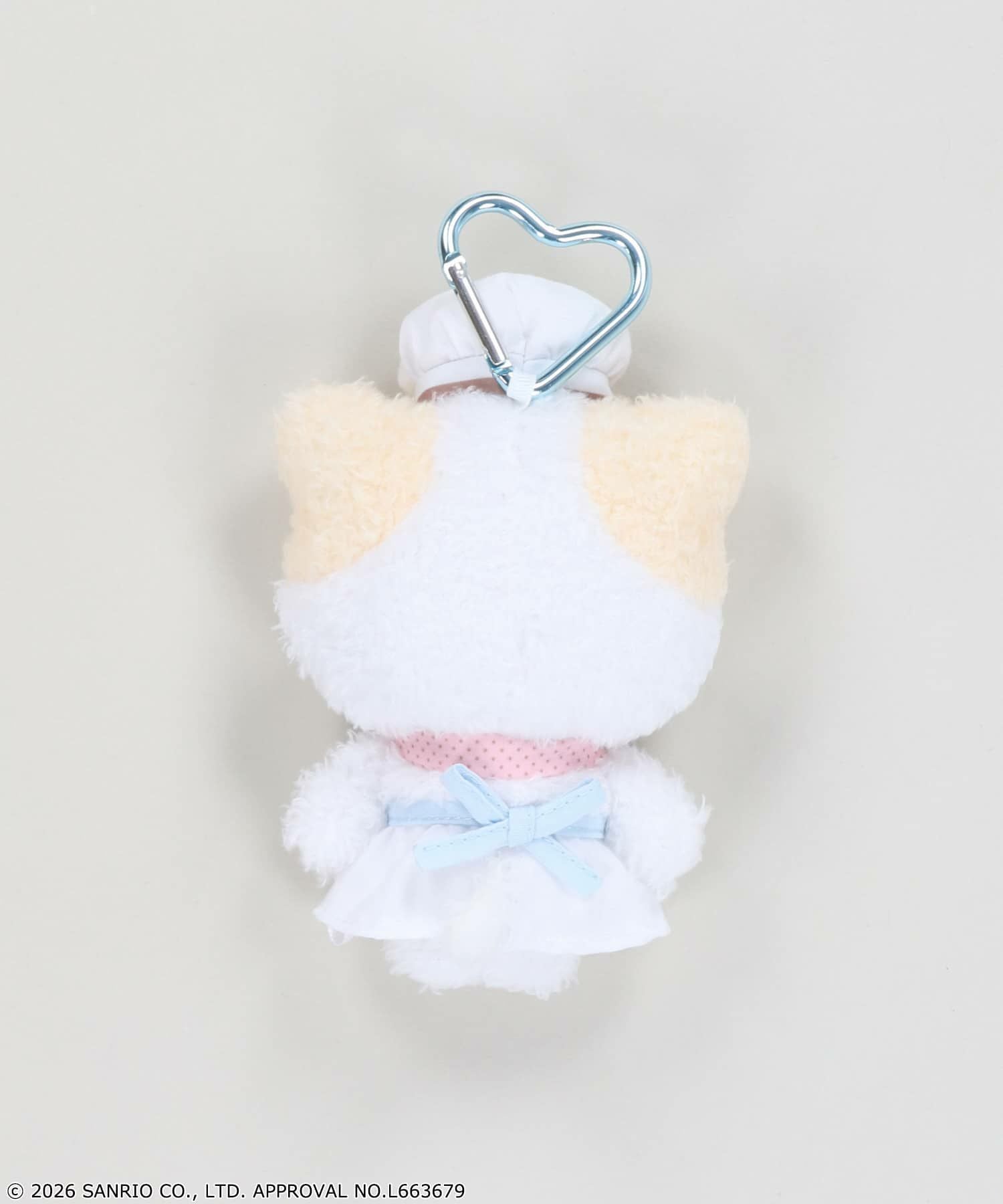 受注販売】『マシュマロみたいなふわふわにゃんこ』カラビナ付き