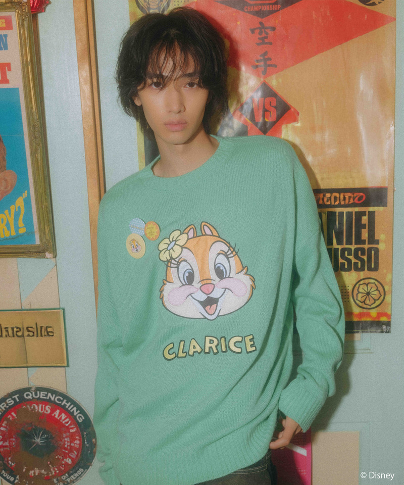 Disney/ディズニー/クラリス】サテン刺しゅうニット｜4GEEKs by