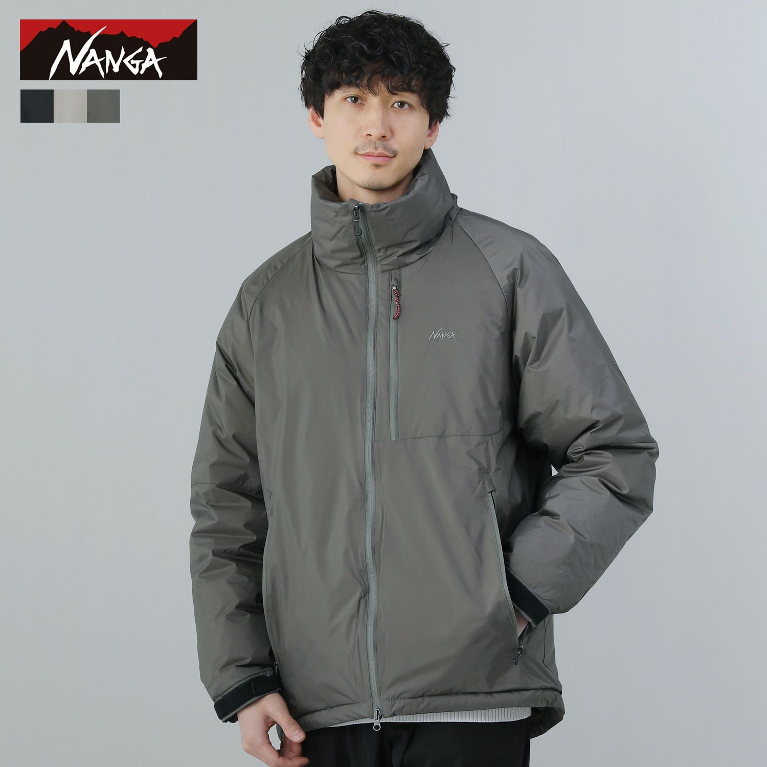 AURORA STAND COLLAR DOWN JACKETオーロラスタンドカラーダウン