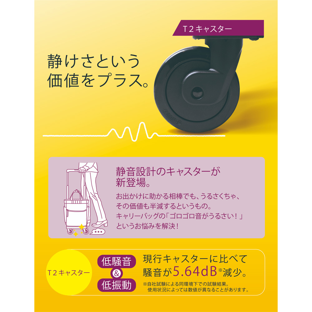 D-595 近沢レース店ノワール (L21) ブラック <T2キャスター・4輪