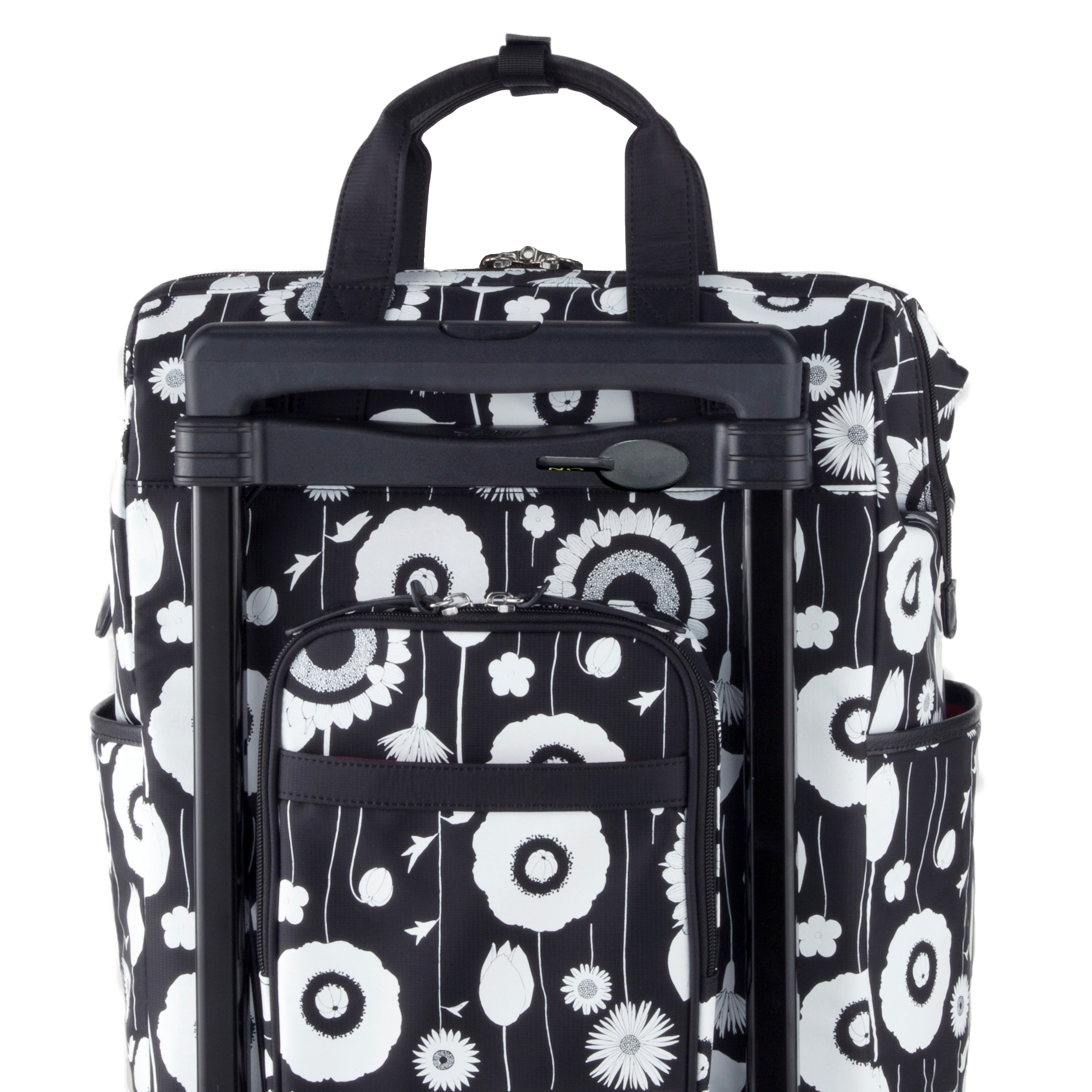 D-559 中原淳一コラボII キャリー (L21) ブラック×ホワイト <4輪