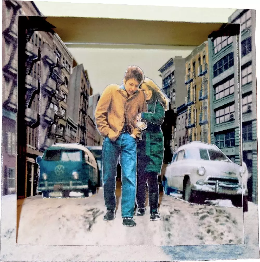 THE FREEWHEELIN' BOB DYLAN ALBUM COVER (PAPER DIORAMA) / フリー