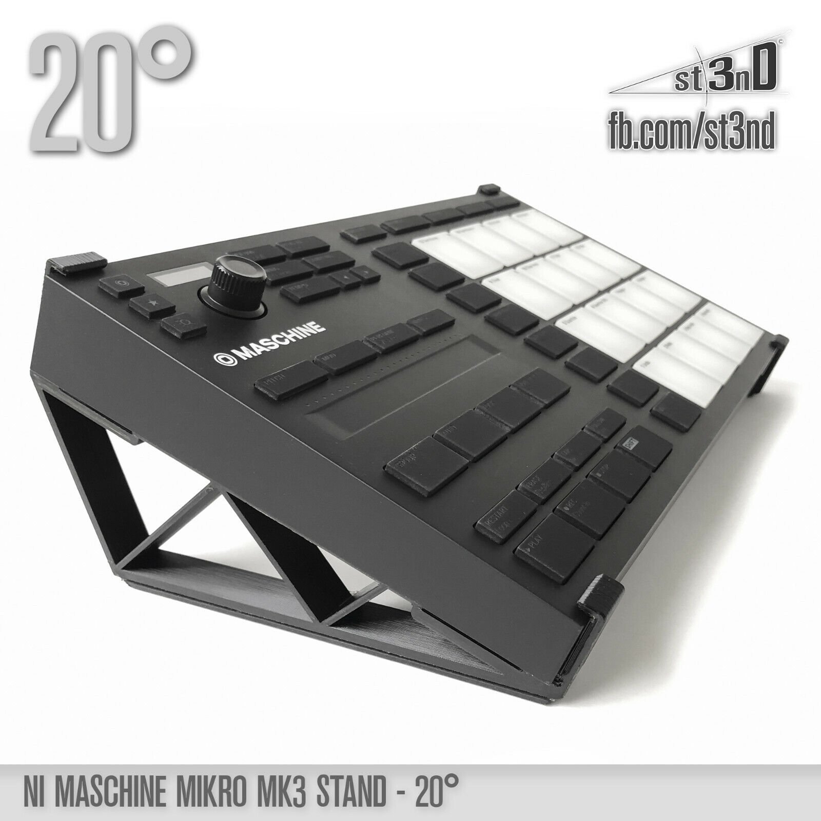 STAND for NATIVE INSTRUMENTS MASCHINE MIKRO Mk3 - 20° - Synth