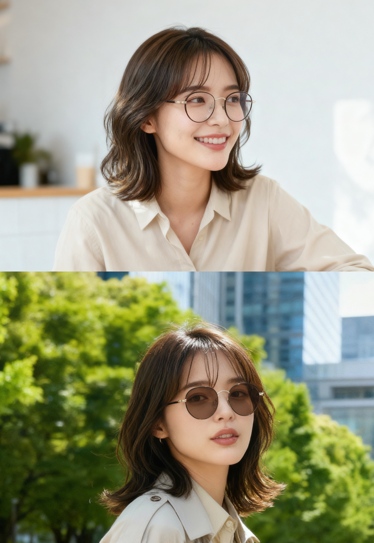 調光レンズ【室内ではメガネ、屋外ではサングラスに変化する2WAYレンズ