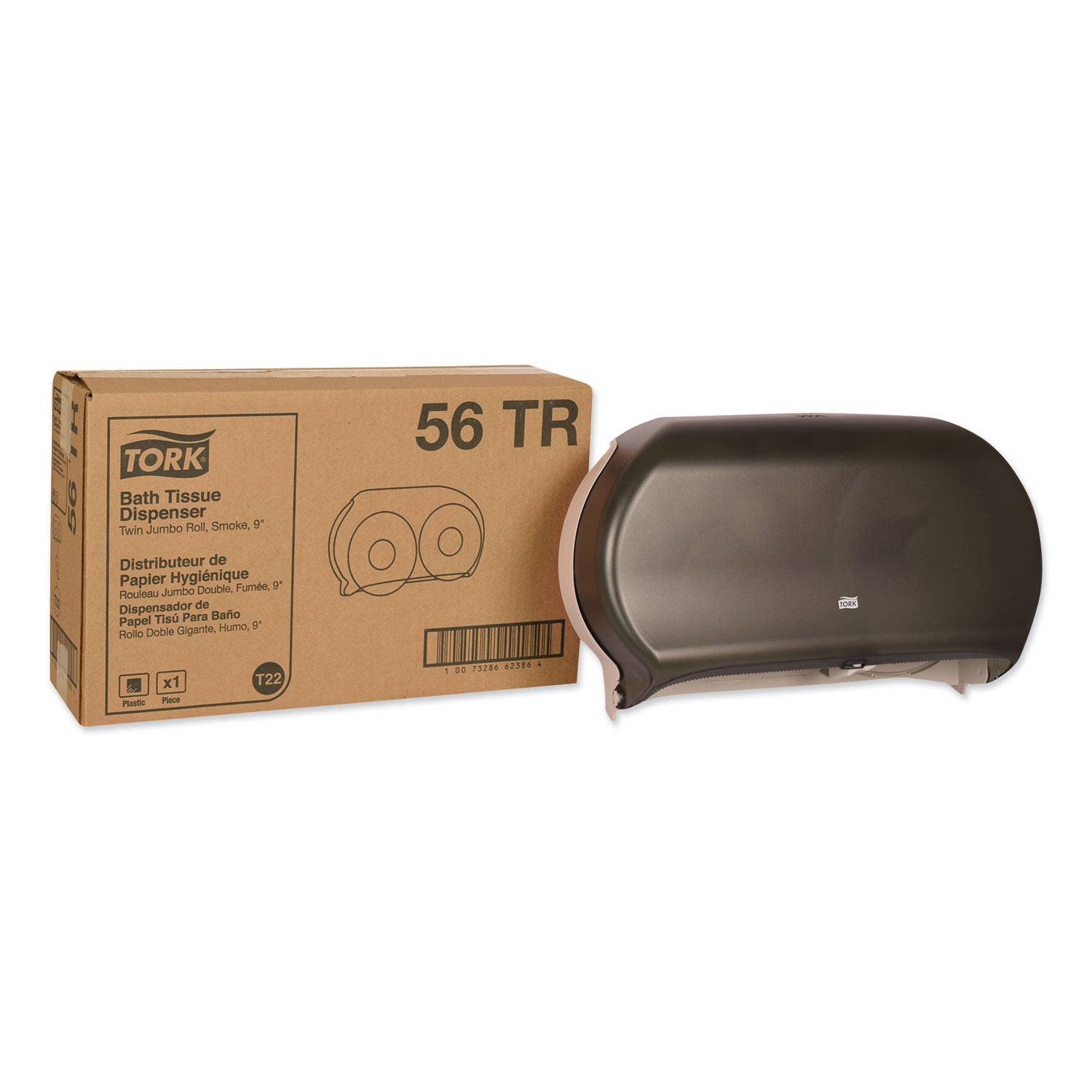 Twin Jumbo Roll Bath Tissue Dispenser by Tork® TRK56TR