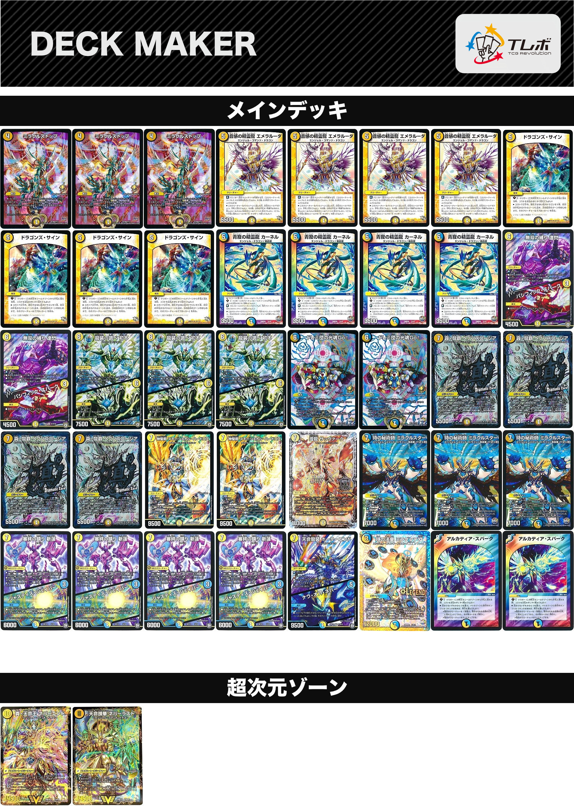 デュエルマスターズ 青白 デッキレシピ詳細 | ガチまとめ