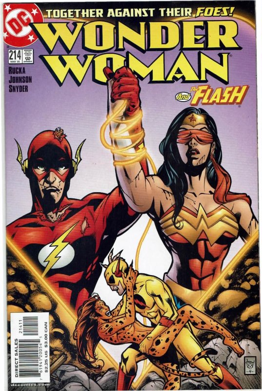 Wonder Woman #214 (1987 v2) Greg Rucka Flash Zoom Cheetah NM