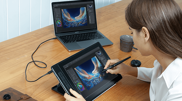 Huion Kamvas Pro 13 (2.5K) 13inch QHD+ Drawing Tablet with QLED