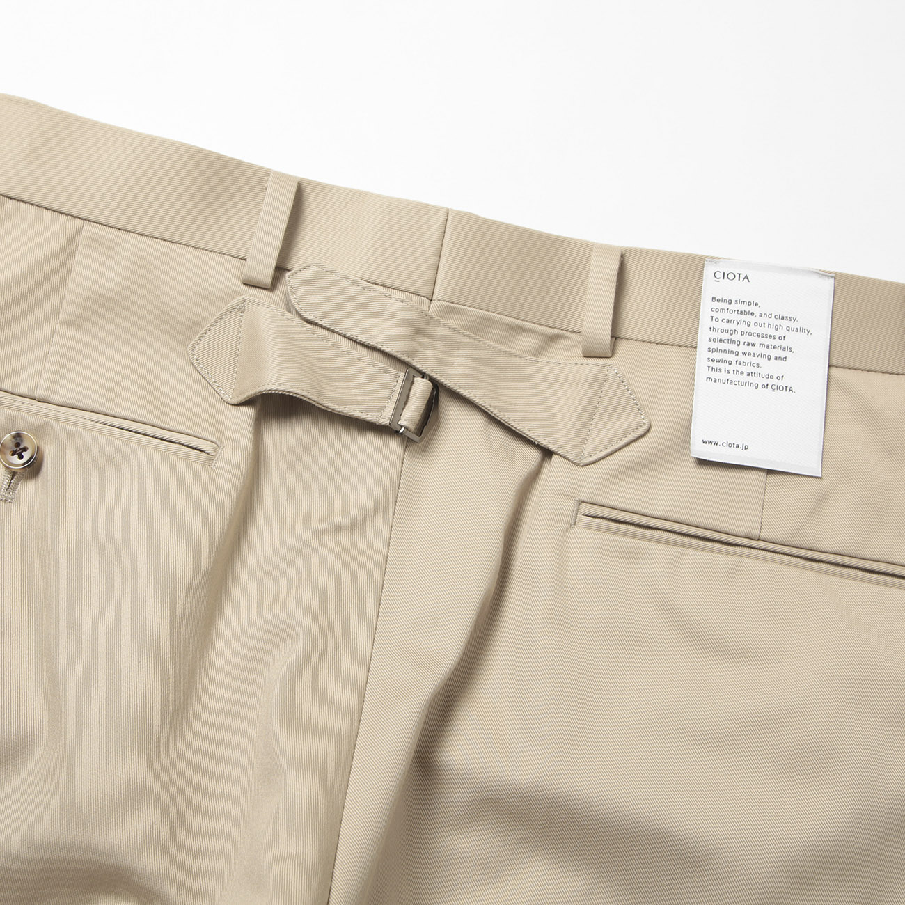 CIOTA / シオタ | 20/-×10/- チノ アイビースラックス J.PRESS - Beige