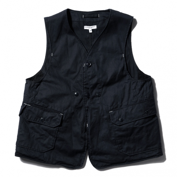 ENGINEERED GARMENTS | Upland Vest - 7oz Cotton Twill - Dk.Navy