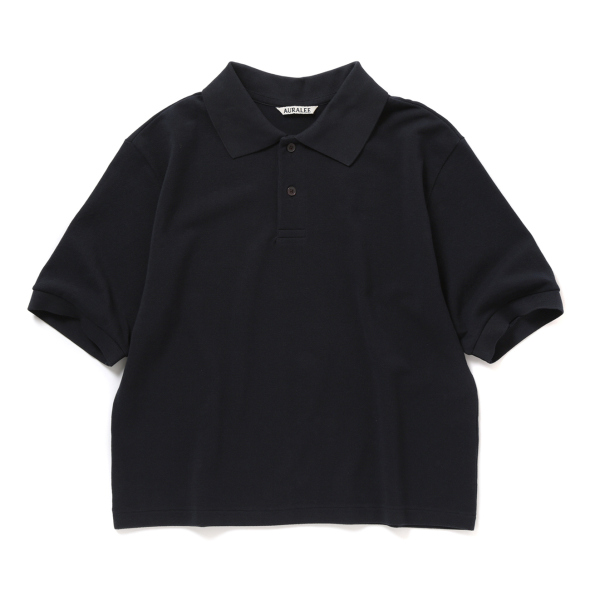 AURALEE / オーラリー | HIGH GAUGE PIQUE POLO (レディース) - Dark