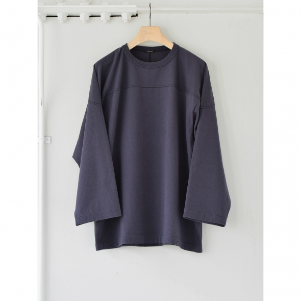 COMOLI / コモリ | フットボール Tシャツ - Fade Navy | 通販 - 正規