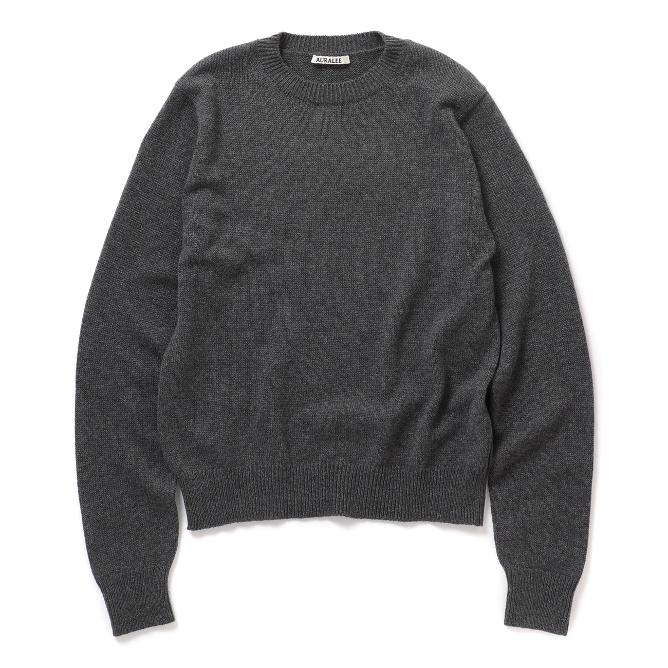 AURALEE / オーラリー | LIGHT CASHMERE KNIT P/O (メンズ) - Charcoal