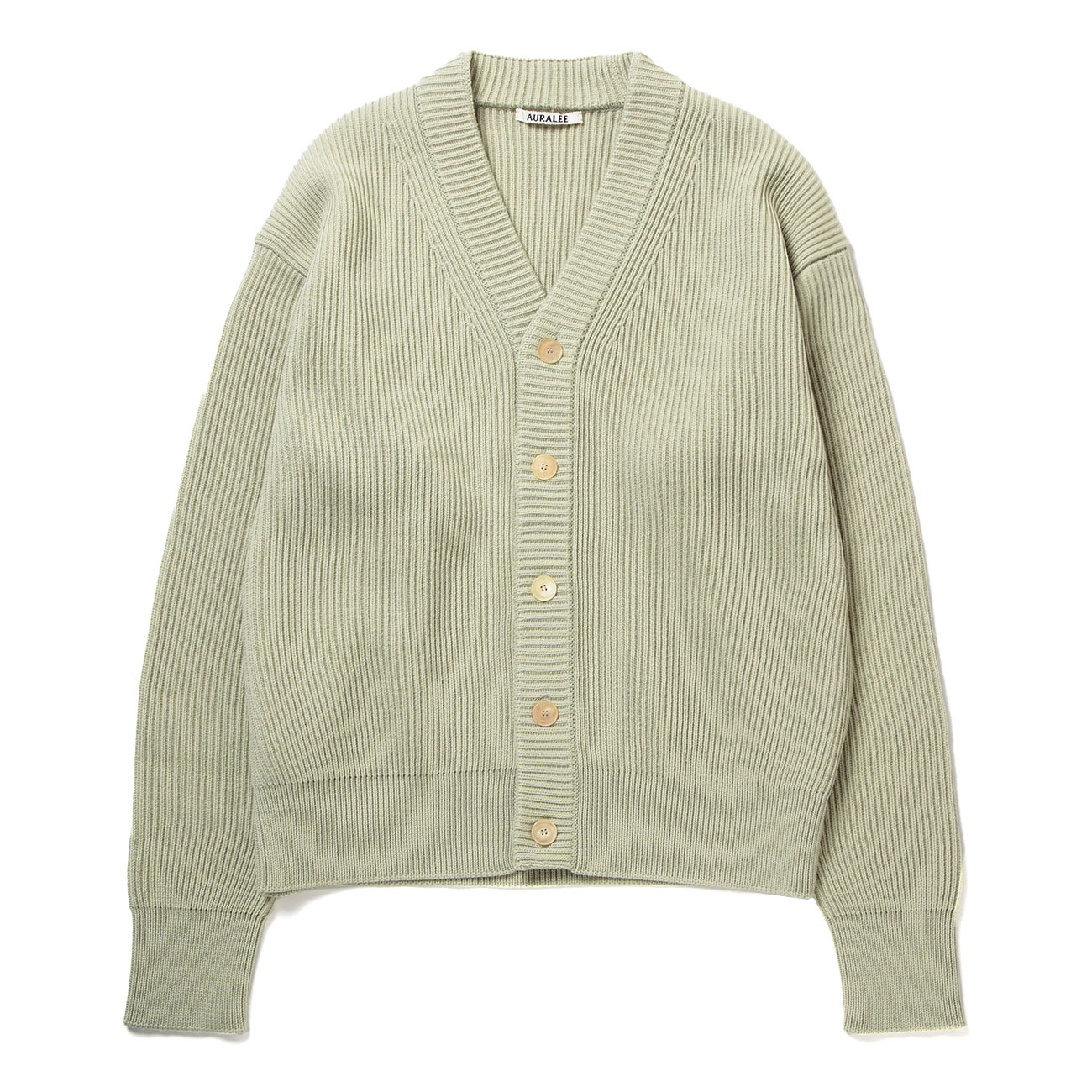 AURALEE / オーラリー | FRENCH MERINO RIB KNIT CARDIGAN (メンズ