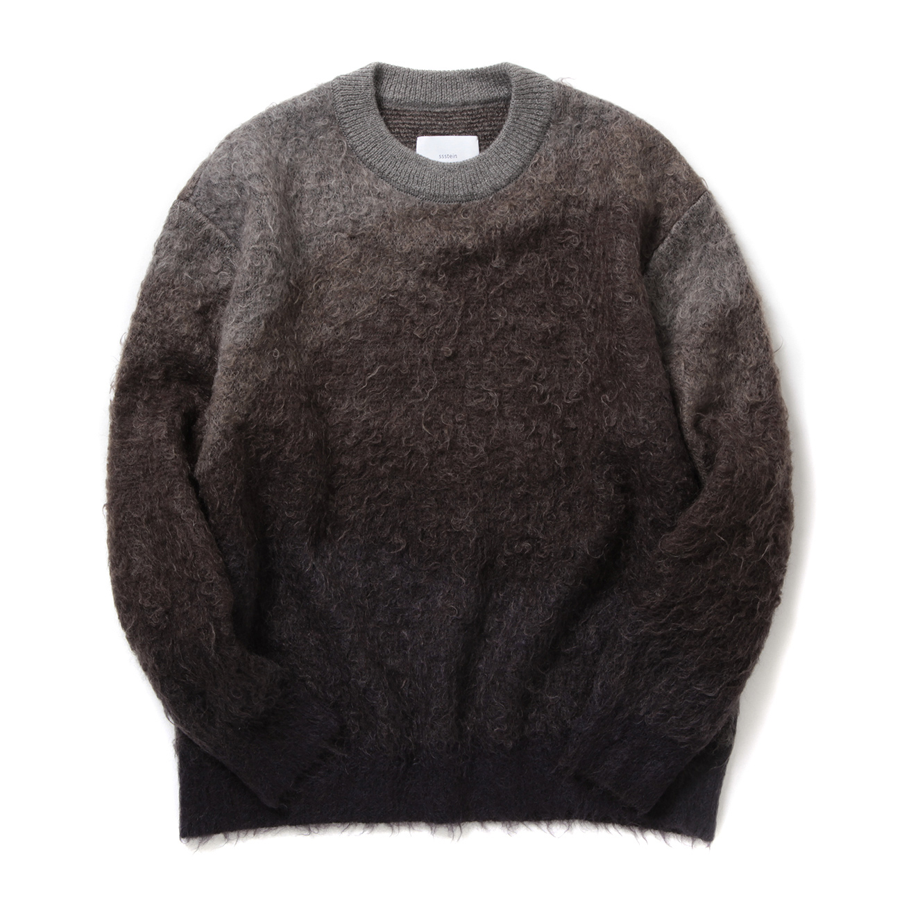 stein / シュタイン | GRADATION MOHAIR KNIT LS - Brown Grey