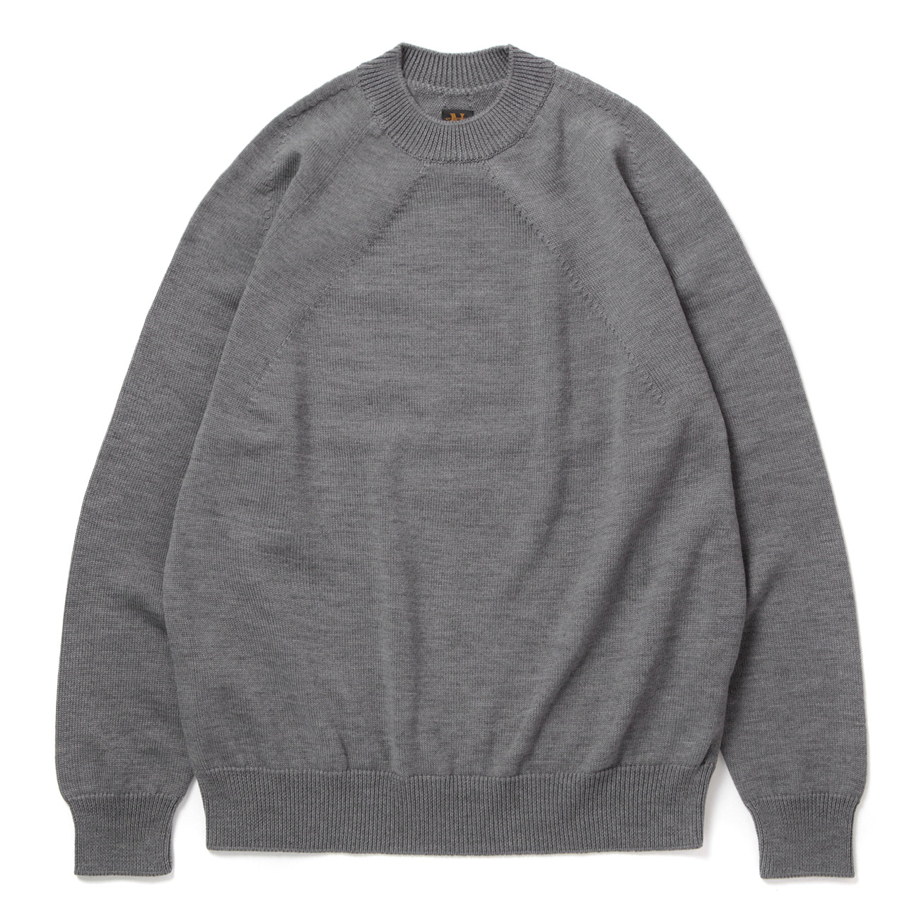 BATONER / バトナー | SIGNATURE AGING WOOL CREW NECK (FLAT) (メンズ