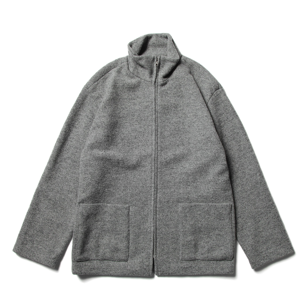 AURALEE / オーラリー | WOOL LING YARN MILLED JERSEY ZIP BLOUSON
