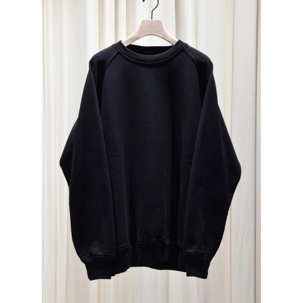 COMOLI / コモリ | コットン裏毛 クルーネック - Black | 通販 - 正規