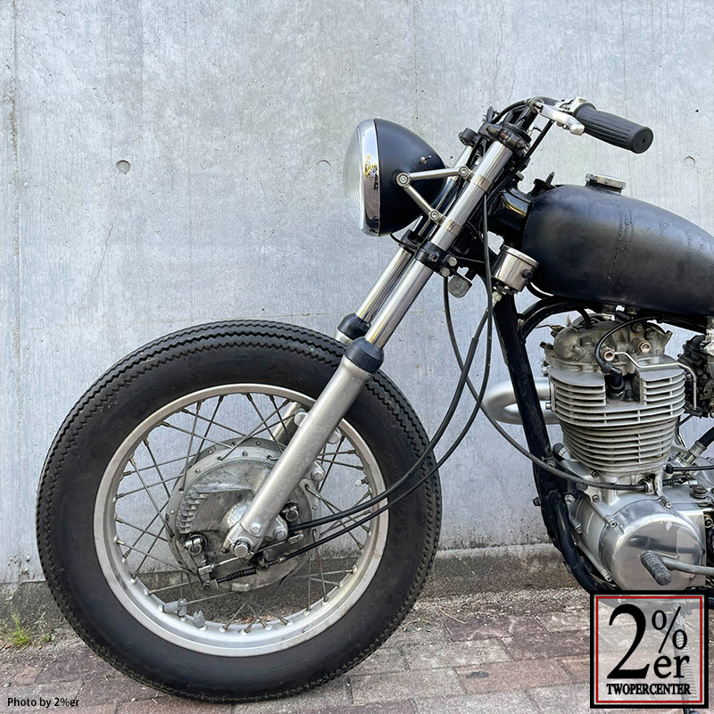 7インチ ルーカスタイプヘッドライトケース ブラック / 2％er