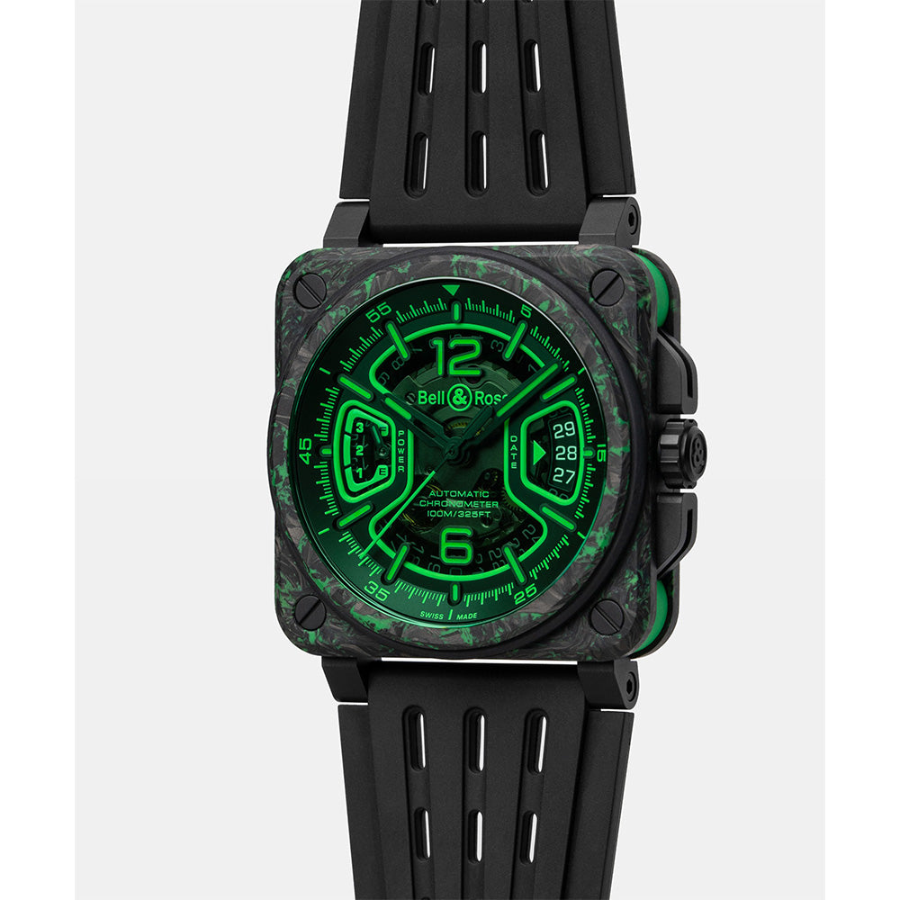 ベル＆ロス 世界限定250本 BR-X3 Night Vision 自動巻き 41mm BRX3R-GN