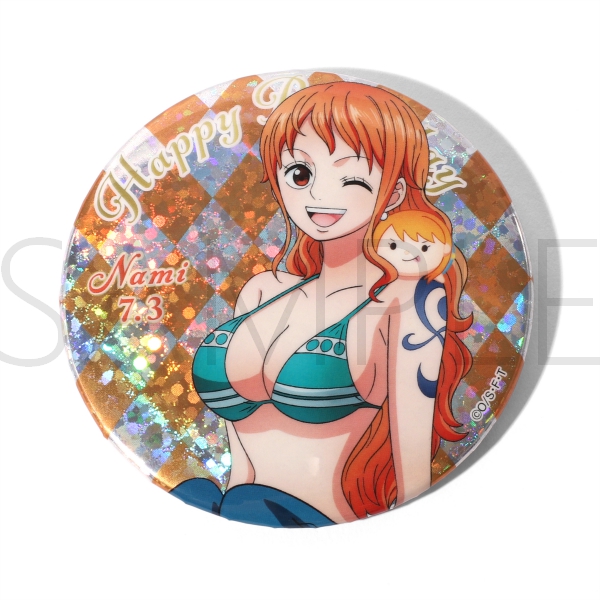 ワンピース】ワンピース バースデーホログラム缶バッジ[7.3 ナミ
