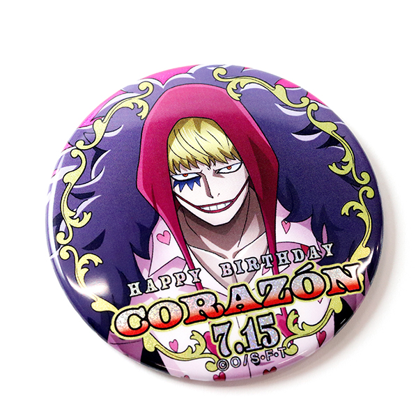 ワンピース】ハッピーバースデーホログラム缶バッジ［7.15 コラソン