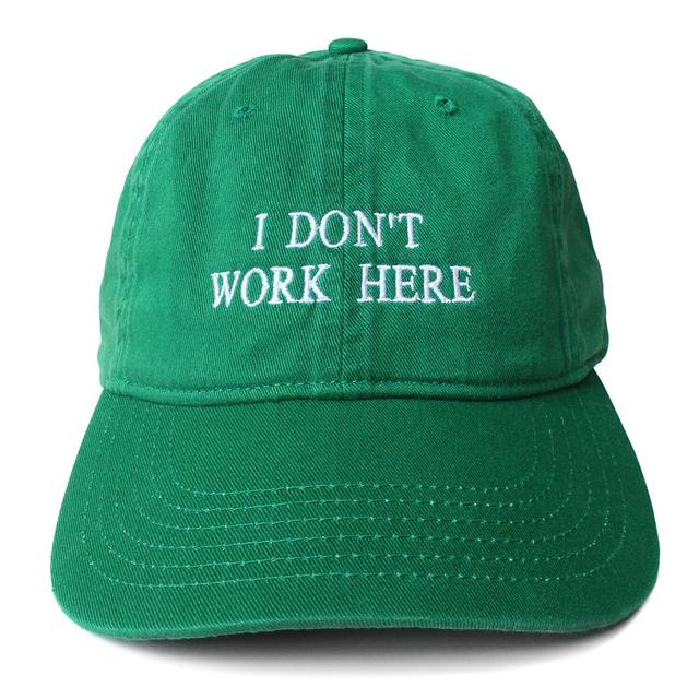 IDEA】SORRY I DON'T WORK HERE HAT (Green) キャップ -の商品詳細