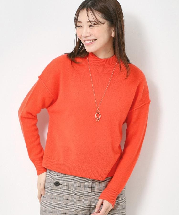 カシミヤ100% ハイネックセーター レディースニット・セーター | 通販
