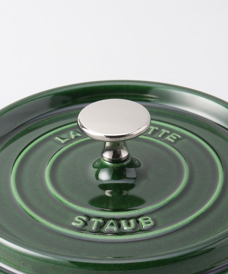 ピコ・ココット ラウンド 18cm バジルグリーン ＜Staub ストウブ