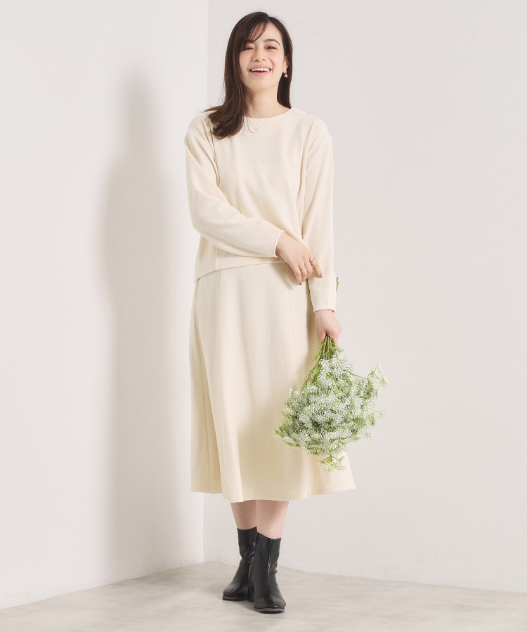 手洗い可／セットアップ可】カットツイルプルオーバー（カットソー