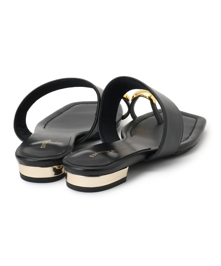 ゴールドリングトングフラットサンダル（サンダル・ミュール