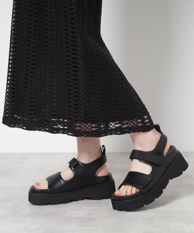 ダブルベルト厚底サンダル（サンダル・ミュール） | ESPERANZA