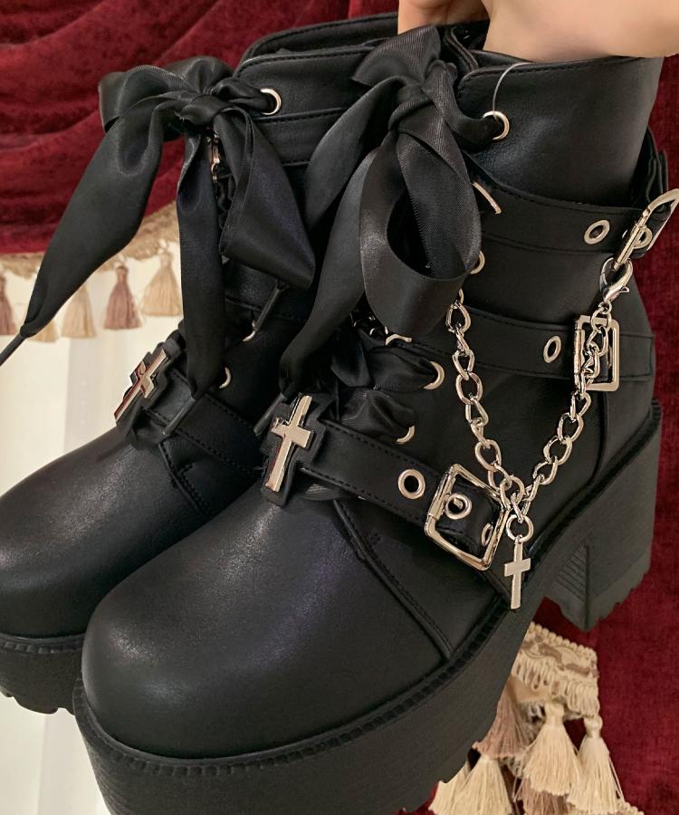 厚底×コウモリ×十字架スニーカー（ブーツ・ブーティ） | csT&P