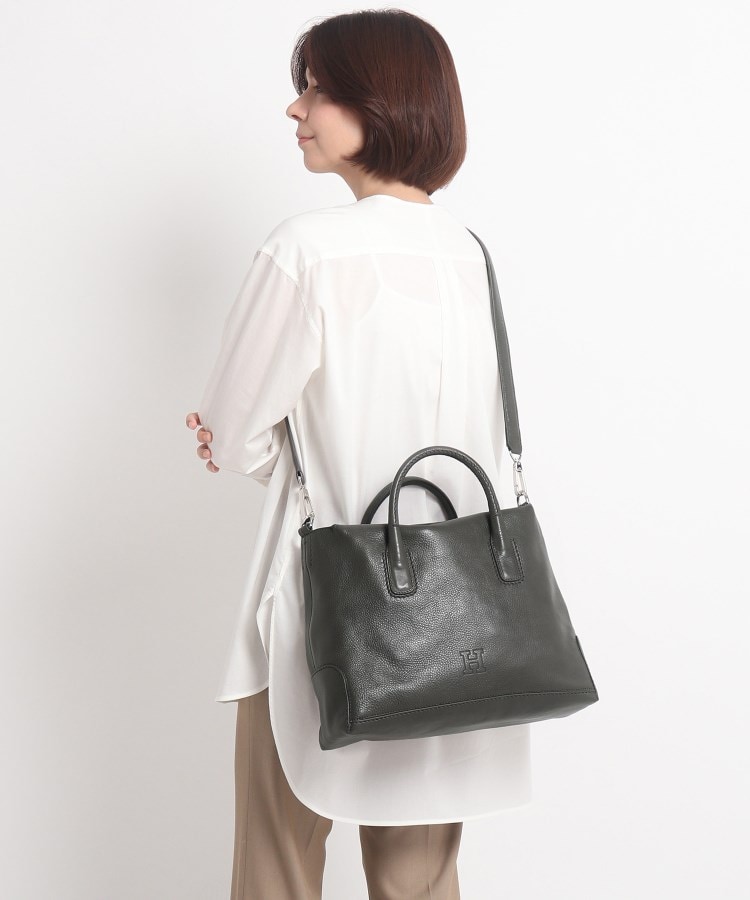 デュオ】レザーハンドバッグ L 2WAY 本革 A4サイズ ビジネスバッグ