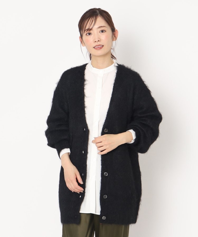 ソフトシャギーロングニットカーディガン（カーディガン/ボレロ
