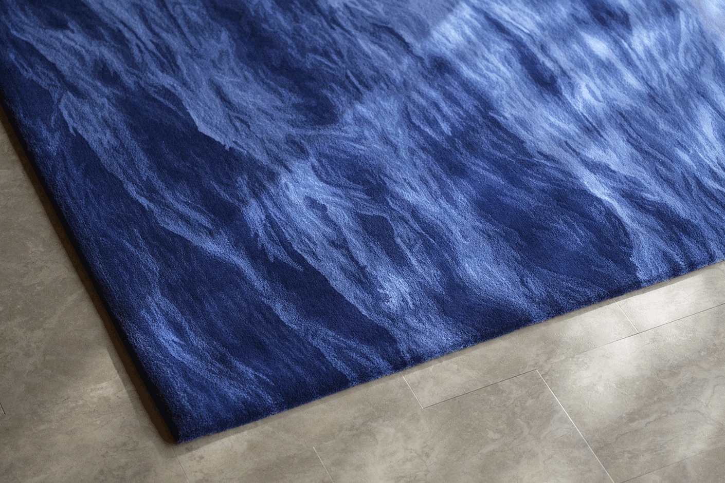 UMI – Dark Blue（M） ｜ 山形緞通｜オンラインストア