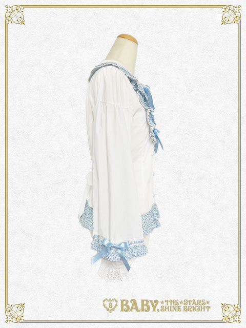 Mignonette Fleurie ブラウスオフ白×ラベンダー