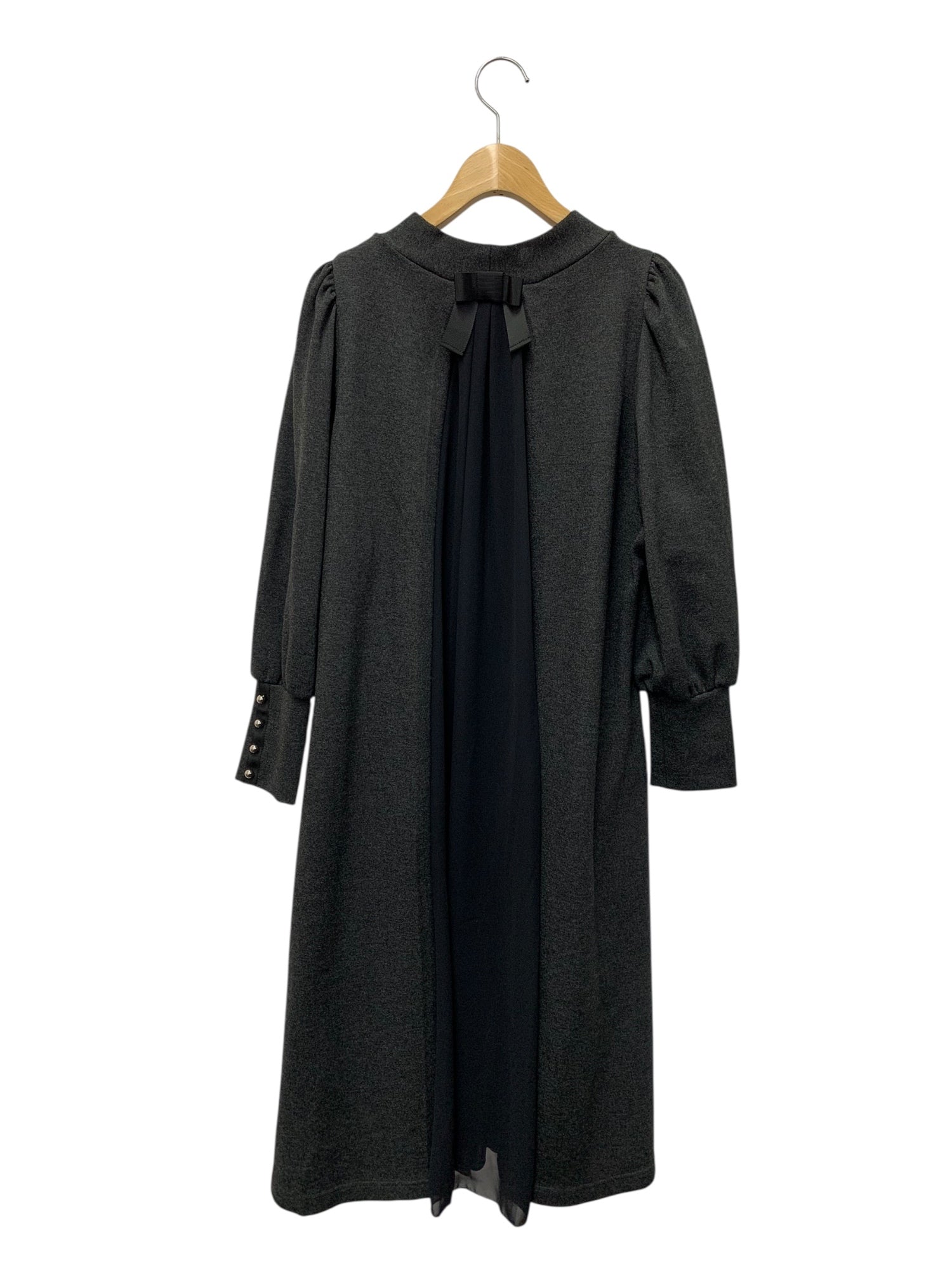 エムズグレイシー 411705 ワンピース 40 グレー バックリボン | 中古